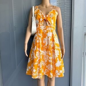 Suzy Shier Floral Cotton Dress